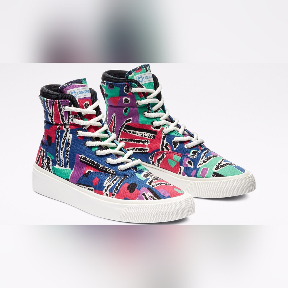 Converse x Fear of God Skipgrip 80s print high top trainers sneaker